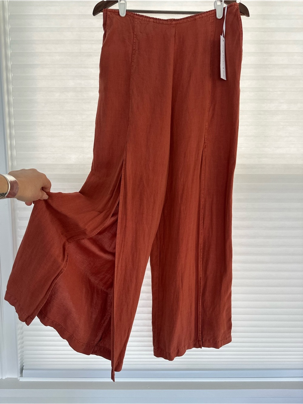 NWT Young Fabulous & Broke Linen Wide Leg Split Pants